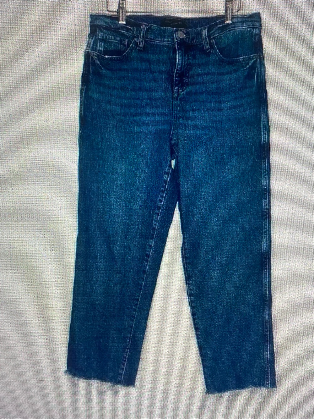Banana Republic Deep Indigo Cropped Straight Jeans